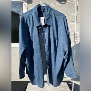 New with Tags NWT J Jill Denim Button Shirt Size 2X